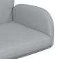 Preview: Drehstuhl 54 x 58 x 90 cm Hellgrau Stoff