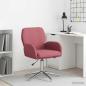 Preview: ARDEBO.de - Drehstuhl 54 x 58 x 90 cm Weinrot Stoff