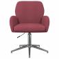 Preview: Drehstuhl 54 x 58 x 90 cm Weinrot Stoff