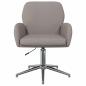Preview: Drehstuhl 54 x 58 x 90 cm Taupe Stoff