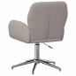 Preview: Drehstuhl 54 x 58 x 90 cm Taupe Stoff