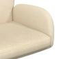 Preview: Drehstuhl 54 x 58 x 90 cm Creme Stoff
