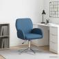 Preview: ARDEBO.de - Drehstuhl 54 x 58 x 90 cm Blau Stoff