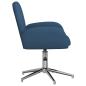 Preview: Drehstuhl 54 x 58 x 90 cm Blau Stoff