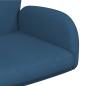 Preview: Drehstuhl 54 x 58 x 90 cm Blau Stoff