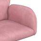 Preview: Drehstuhl 54 x 55 x 90 cm Rosa Samt