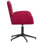 Preview: Drehstuhl 54 x 55 x 90 cm Weinrot Samt