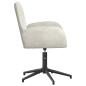 Preview: Drehstuhl 54 x 55 x 90 cm Creme Samt