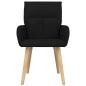 Preview: Esszimmerstühle 2 Stk. Stoff Schwarz 60 x 56 x 96 cm
