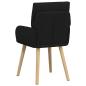 Preview: Esszimmerstühle 2 Stk. Stoff Schwarz 60 x 56 x 96 cm