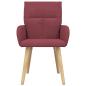 Preview: Esszimmerstühle 2 Stk. Stoff Weinrot 60 x 56 x 96 cm