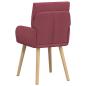 Preview: Esszimmerstühle 2 Stk. Stoff Weinrot 60 x 56 x 96 cm