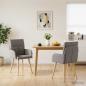 Preview: ARDEBO.de - Esszimmerstühle 2 Stk. Stoff Taupe 60 x 56 x 96 cm