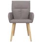 Preview: Esszimmerstühle 2 Stk. Stoff Taupe 60 x 56 x 96 cm