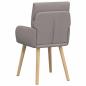 Preview: Esszimmerstühle 2 Stk. Stoff Taupe 60 x 56 x 96 cm