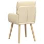 Preview: Esszimmerstühle 2 stk. Stoff Creme 60 x 56 x 93 cm