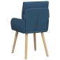 Preview: Esszimmerstühle 2 Stk. Stoff Blau 60 x 56 x 96 cm