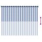 Preview: Außenrollo 90% UV-Block Blau-weiß gestreift 200 x 140 cm HDPE