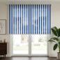Preview: Außenrollo 90% UV-Block Blau-weiß gestreift 140 x 230 cm HDPE
