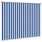 Preview: Außenrollo 90% UV-Block Blau-weiß gestreift 180 x 230 cm HDPE