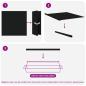 Preview: Außenrollo 90% UV-Block Schwarz 140 x 140 cm HDPE