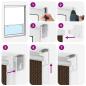 Preview: Außenrollo 90% UV-Block Braun 80 x 140 cm HDPE