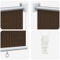 Preview: Außenrollo 90% UV-Block Braun 80 x 140 cm HDPE