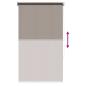 Preview: Außenrollo 90% UV-Block Taupe 60 x 140 cm HDPE