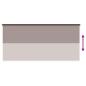 Preview: Außenrollo 90% UV-Block Taupe 400 x 140 cm HDPE