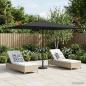 Preview: ARDEBO.de - Gartensonnenschirm Rechteckig 2 x 3 m Polyester Anthrazit