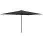 Preview: Gartensonnenschirm Rechteckig 2 x 3 m Polyester Anthrazit