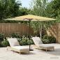 Preview: ARDEBO.de - Gartensonnenschirm Rechteckig 2 x 3 m Polyester Gelb und Weiß