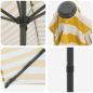 Preview: Gartensonnenschirm Rechteckig 2 x 3 m Polyester Gelb und Weiß