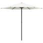 Preview: Gartensonnenschirm 230 x 230 cm Polyester Rechtwinklig Creme