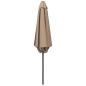Preview: Gartensonnenschirm 230 x 230 cm Polyester Rechteckig Taupe
