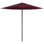 Preview: Gartensonnenschirm Rechteckig 2,3 x 2,3 m Polyester Bordeauxrot