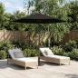Preview: ARDEBO.de - Gartensonnenschirm Rechteckig 2,3 x 2,3 m Polyester Schwarz