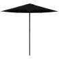 Preview: Gartensonnenschirm Rechteckig 2,3 x 2,3 m Polyester Schwarz