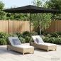 Preview: ARDEBO.de - Gartensonnenschirm 270 x 270 cm Polyester Rechtwinklig Schwarz