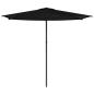 Preview: Gartensonnenschirm 270 x 270 cm Polyester Rechtwinklig Schwarz