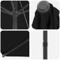 Preview: Gartensonnenschirm 270 x 270 cm Polyester Rechtwinklig Schwarz