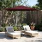 Preview: ARDEBO.de - Gartensonnenschirm 300 x 300 cm Polyester Rechtwinklig