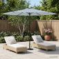 Preview: ARDEBO.de - Gartensonnenschirm 300 x 300 cm Polyester Rechtwinklig