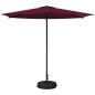 Preview: Garten-Schirm mit Fuß 270 x 270 cm Polyester Rechtwinklig