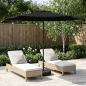 Preview: ARDEBO.de - Garten-Schirm mit Fuß 300 x 300 cm Polyester Rechtwinklig