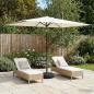 Preview: ARDEBO.de - Gartenparasol mit LED-Lichtern und Sockel 200 x 300 cm