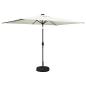Preview: Gartenparasol mit LED-Lichtern und Sockel 200 x 300 cm