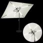 Preview: Gartenparasol mit LED-Lichtern und Sockel 200 x 300 cm