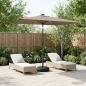 Preview: ARDEBO.de - Gartenparasol mit LED-Lichtern und Sockel 200 x 300 cm