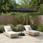 Preview: ARDEBO.de - Gartenparasol mit LED-Lichtern und Sockel 200 x 300 cm